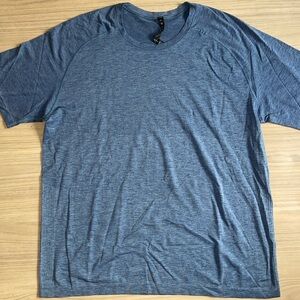 MENS LULULEMON ATHLETICA BLUE WORKOUT SHIRT SIZE XXL 2XL